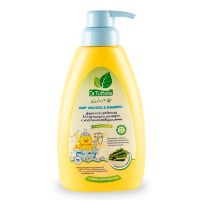 Средство для купания и шампунь с морскими водорослями 500 мл Dr.Tuttelle DT054